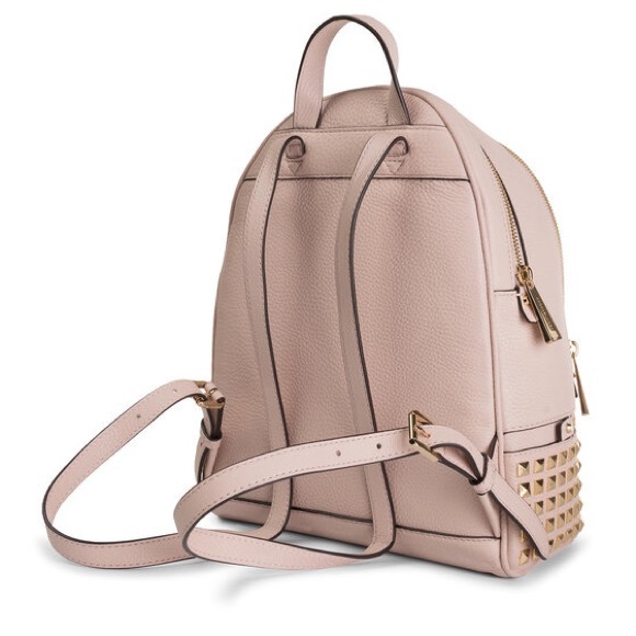 New NWT MICHAEL KORS RHEA ZIP PYRAMID STUD LMD BACKPACK TRAVEL SCHOOL Ballet - Picture 10 of 11
